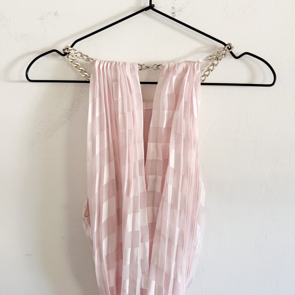 NWT Ted Baker Pink Sasski Pleated Maxi Dress 3/L - Picture 9 of 10